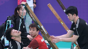 보치아 정호원, 강선희와 장애인 아시안게임 페어 금메달