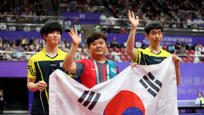 김기태 · 김창기, 장애인AG 탁구 남자 복식 금메달