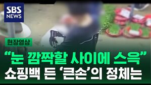 [현장영상] 눈 깜짝할 사이에 '스윽'&hellip;쇼핑백 잔뜩 든 '큰손'의 정체는