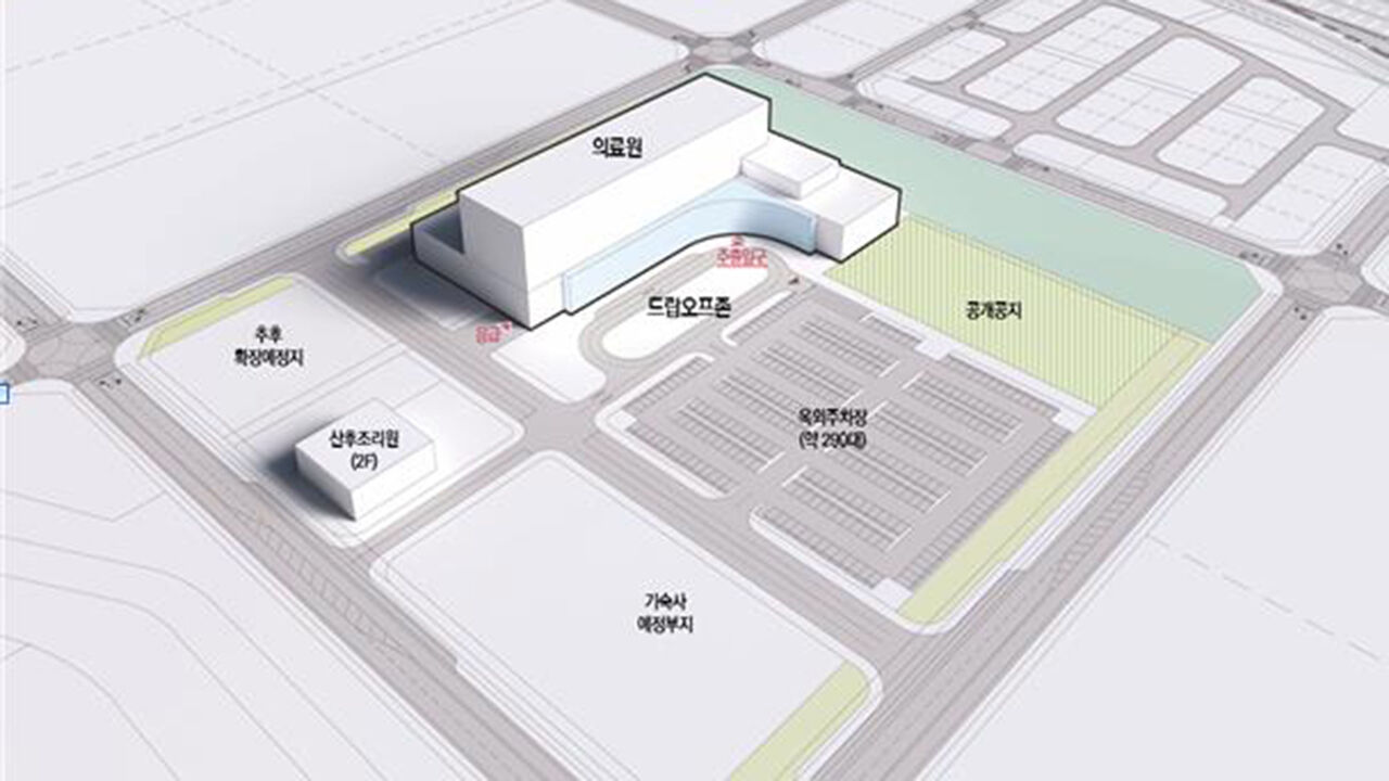 경남도의원 진주병원 조감도