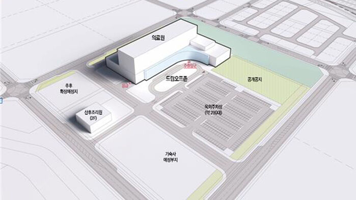 경남도의원 진주병원 조감도