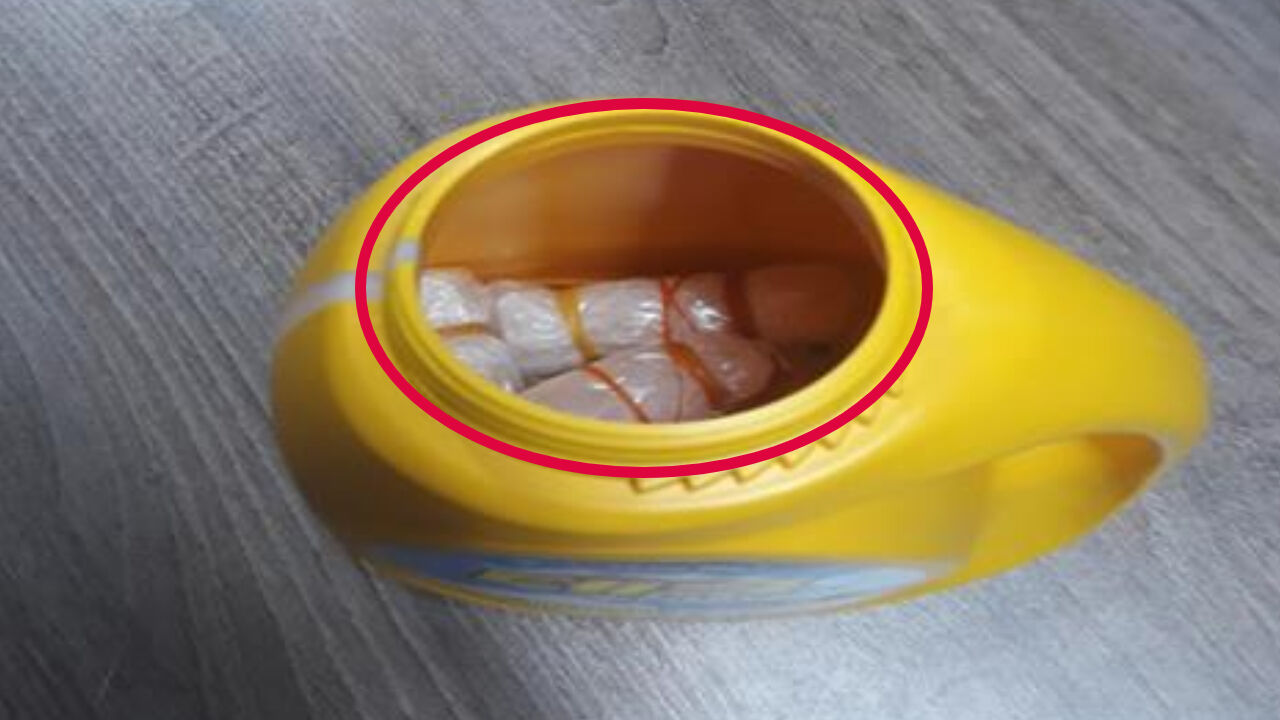 세제통에 숨긴 마약
