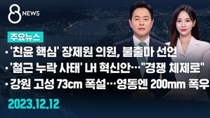 [8뉴스 예고] '친윤 핵심' 장제원 불출마 선언 등