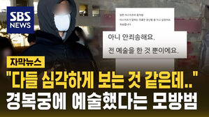 [자막뉴스] "안 죄송하다, 예술했을 뿐" 경복궁 낙서 테러 '모방범'이 올린 글