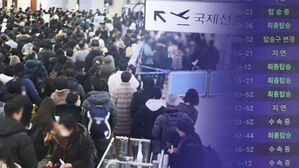 '폭설 폐쇄' 제주공항 운영 재개&hellip;인파 몰려 종일 북적