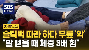 슬릭백 따라 하다 무릎 '악'&hellip;"발 뻗을 때 체중 3배 힘"