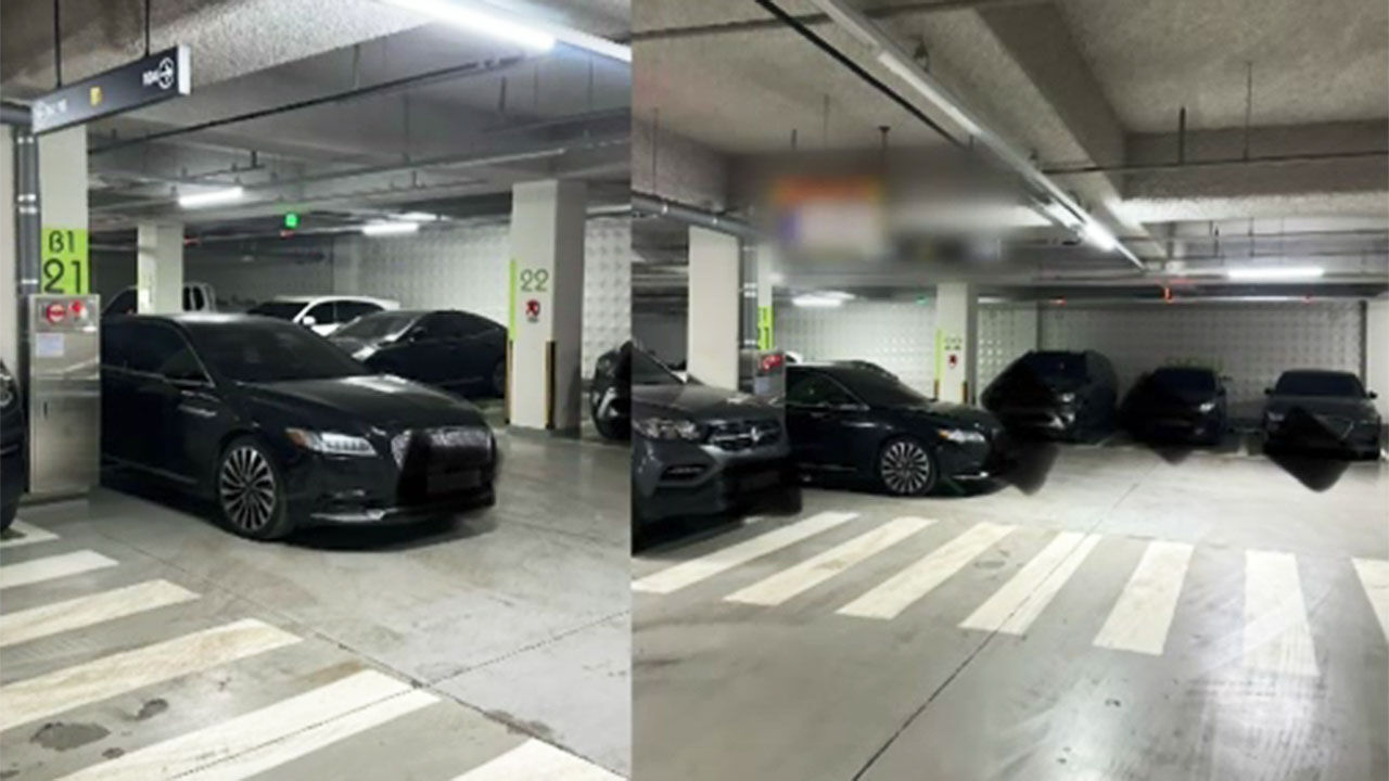 무개념 주차장 악당