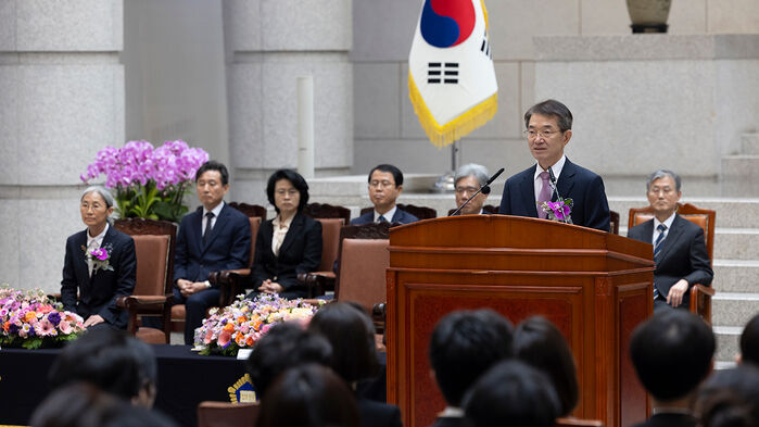 퇴임 소감 밝히는 안철상 대법관 (사진=연합뉴스)