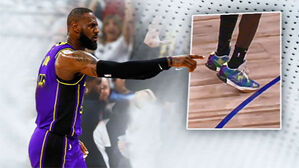 "선 안 밟았어!" 르브론의 '억울한 생일'