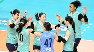 프로배구 GS, 페퍼 13연패 몰아넣어&hellip;OK는 삼성 6연승 저지