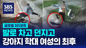 [글로벌D리포트] 발로 차고 던지고&hellip;강아지 학대 여성의 최후