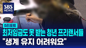 [D리포트] 최저임금도 못 받는 청년 프리랜서들&hellip;"생계 유지 어려워요"