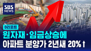 [D리포트] 원자재 &middot; 임금 상승에 전국 아파트 분양가 약 2년 새 20%↑