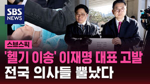 '헬기 이송' 이재명 대표 고발 전국 의사들 뿔났다