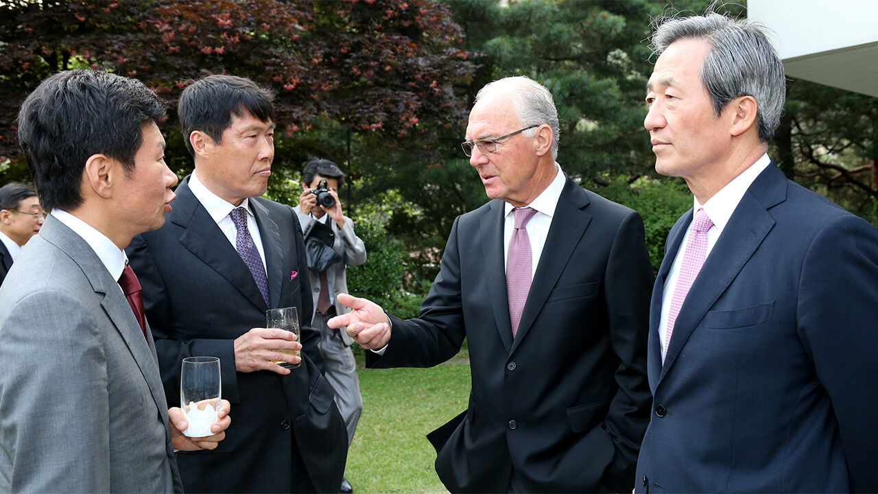 한독 축구인 대화 (사진=연합뉴스)