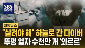 [자막뉴스] "살려야해" 하늘로 간 다이버&hellip;뚜껑 열자 수천만개 '와르르'