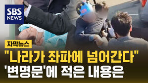 [자막뉴스] "이재명 대통령 되는 것 막으려고&hellip;" 피의자가 '변명문'에 남긴 말