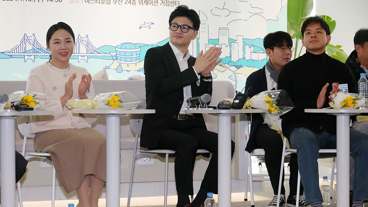 부산 찾아 청년들 만난 한동훈 (사진=연합뉴스)