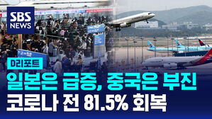 [D리포트] 일본은 활황, 중국은 부진&hellip;항공여객, 코로나 전 81.5% 회복
