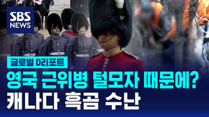 [글로벌D리포트] 영국 근위병 털모자 때문에 흑곰 수난