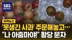 [자막뉴스] '못생긴 사과' 주문해놓고&hellip;"나 아줌마야!" 황당 문자