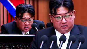[영상] 인상 팍 쓴 김정은 "대한민국 괴멸시키고 미국엔 상상 못한 재앙과 패배를"&hellip;'통일&middot;화해' 빡빡 지운다