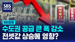 [D리포트] 수도권 아파트 공급 큰 폭 감소&hellip;전셋값 상승에 영향?