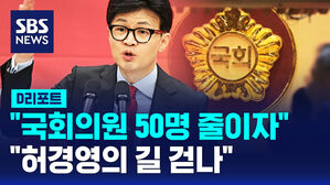 [D리포트] "국회의원 50명 줄이자" vs "허경영의 길"