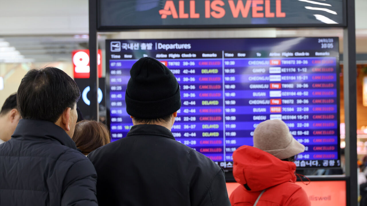 제주 폭설 결항 (사진=연합뉴스)