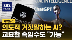 [자막뉴스] 의도적 거짓말하는 AI?&hellip;교묘한 속임수도 "가능"