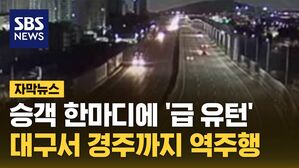 [자막뉴스] '저 택시 뭐야?' 경악&hellip;대구서 경주까지 역주행
