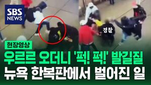 [영상] 우르르 몰려오더니 '퍽! 퍽!' 발길질&hellip;뉴욕 한복판에서 발생한 경찰 집단 폭행