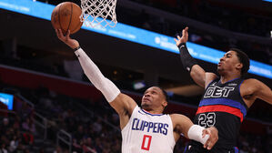 웨스트브룩 통산 2만 5천점 돌파&hellip;NBA 클리퍼스, 디트로이트 격파