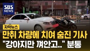 [자막뉴스] 만취 차량에 치여 숨진 배달기사&hellip;현장서 목격자 분통