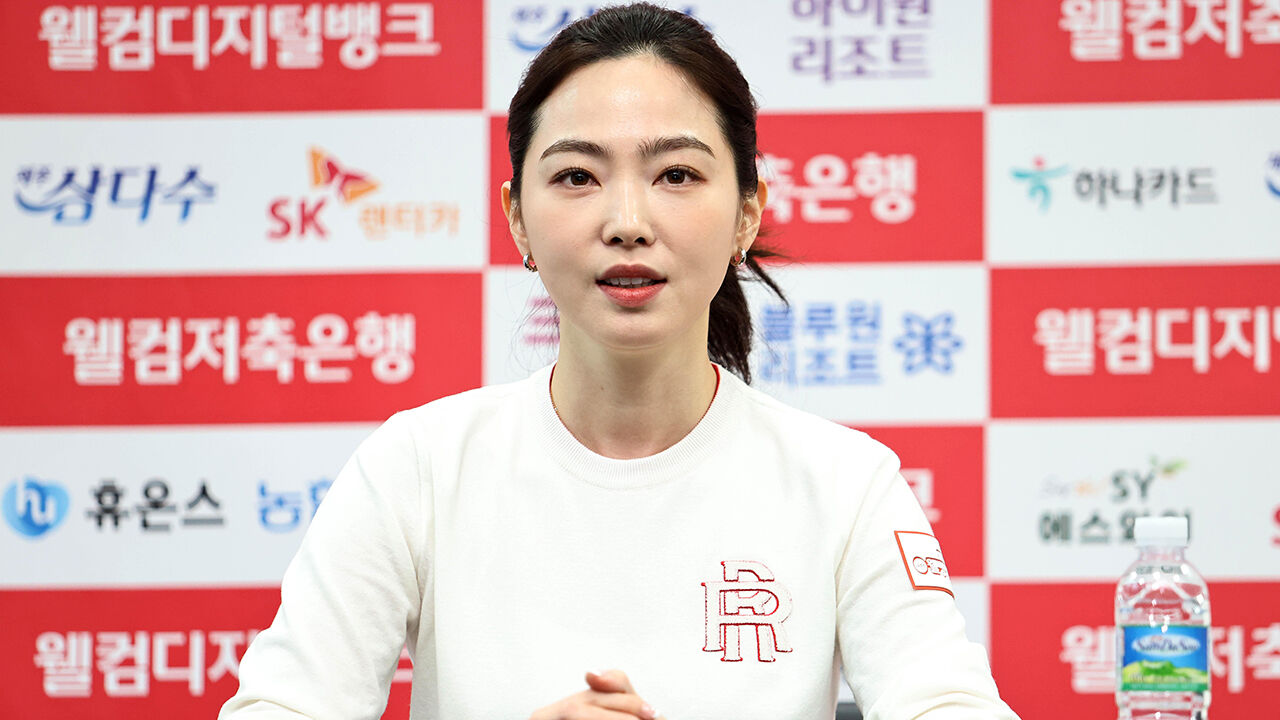 경기 후 기자회견에 참석한 차유람 (사진=PBA 제공, 연합뉴스)