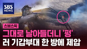 그대로 날아들더니 '펑' 러 기갑부대 한 방에 제압