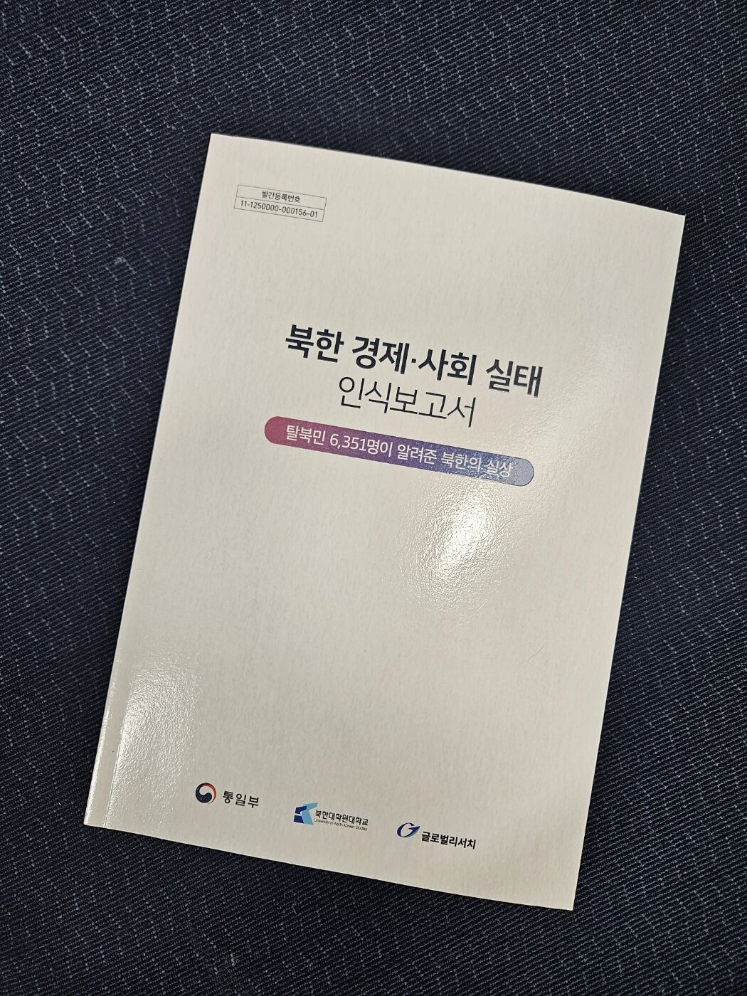 통일부가 발간한 ‘북한 경제·사회 실태 인식보고서’