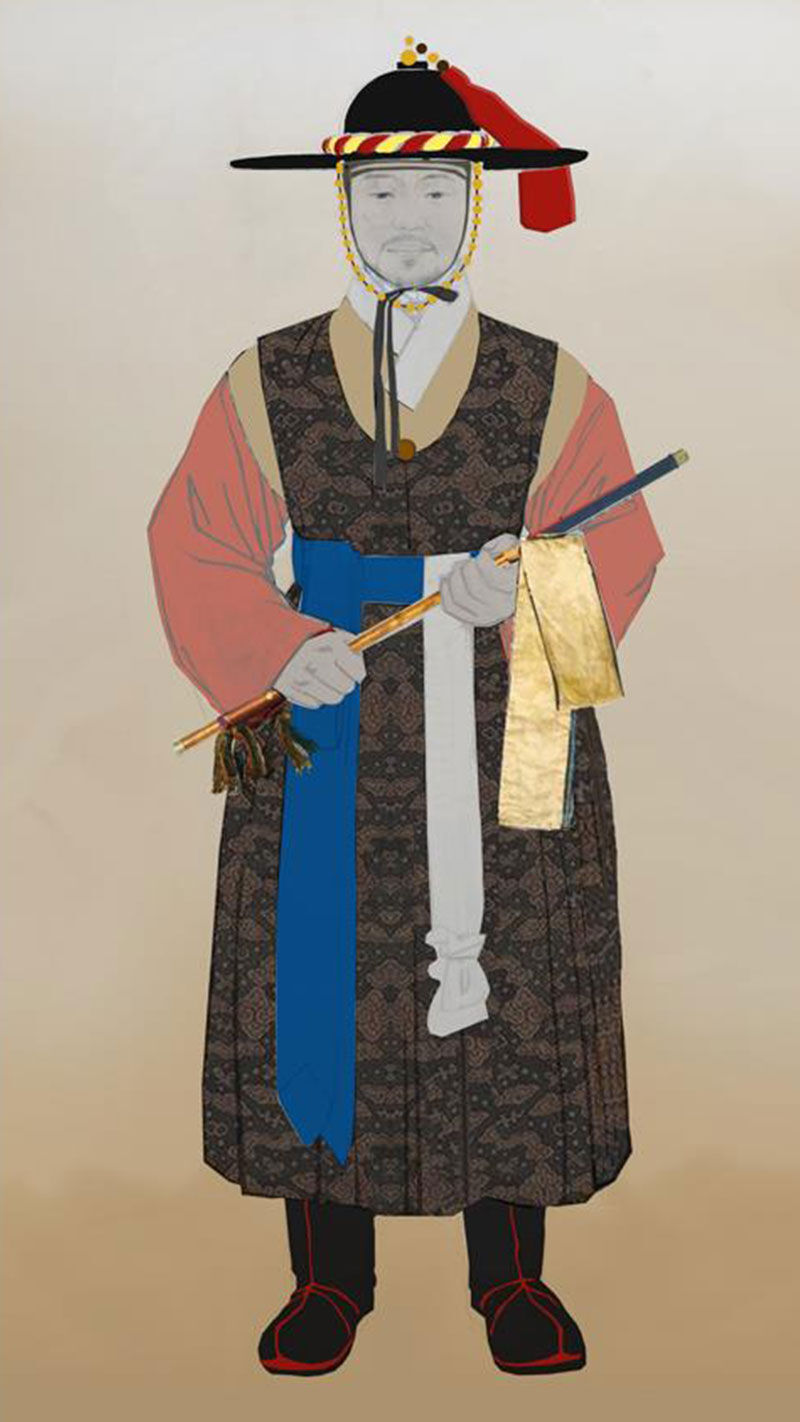 조선 첫 의병장 양달사 장군, 정부표준영정 초본 (사진=영암군 제공, 연합뉴스)