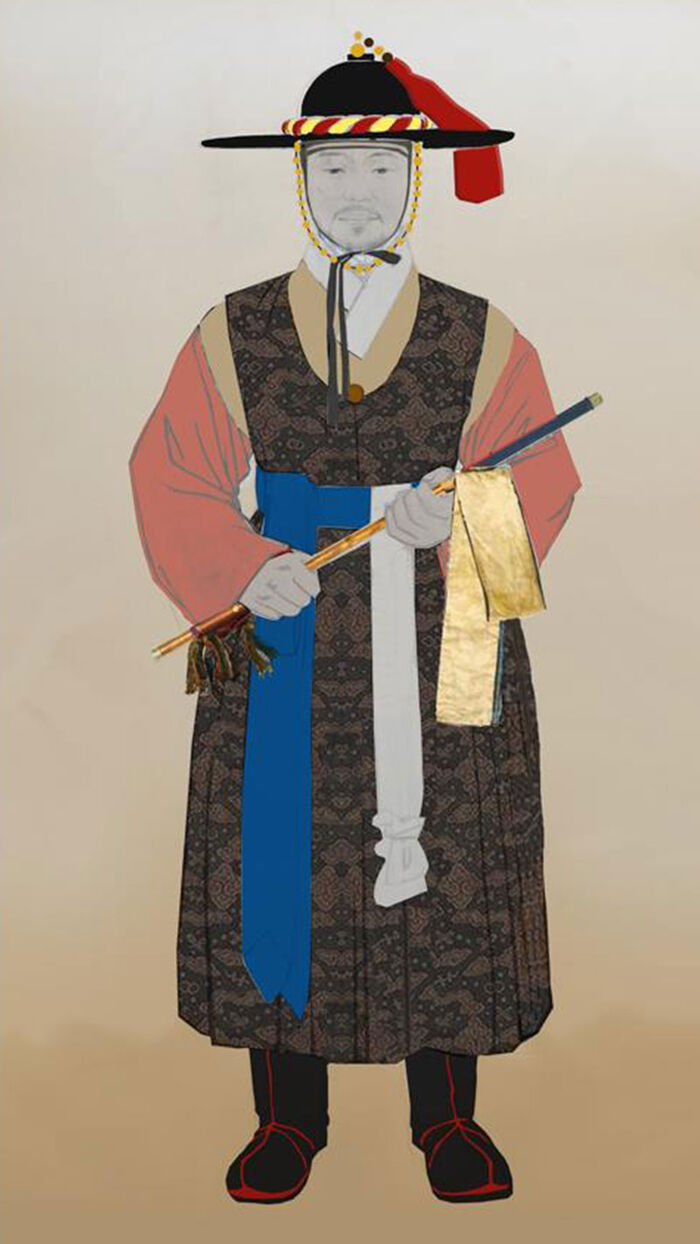 조선 첫 의병장 양달사 장군, 정부표준영정 초본 (사진=영암군 제공, 연합뉴스)