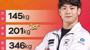 역도 남자 89kg급 유동주 용상 금메달&hellip;한국, 아시아선수권 첫 금