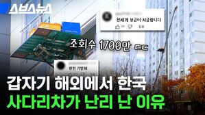 갑자기 해외에서 한국 사다리차가 난리 난 이유