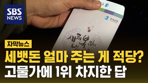 SBS NEWS 자막뉴스 세뱃돈 얼마 주는 게 적당?  고물가에 1위 차지한 답