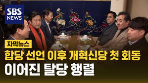 SBS NEWS 자막뉴스 합당 선언 이후 개혁신당 첫 회동 이어진 탈당 행렬