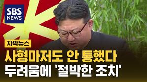 [자막뉴스] 사형마저도 안 통했다&hellip;불안했던 김정은의 '강수'