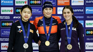 스피드 스케이팅 김민선, 세계선수권 500m 은메달