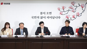 여 지지율 상승세지만&hellip;한동훈 "아직 어렵고 민주당 쫓는 입장"
