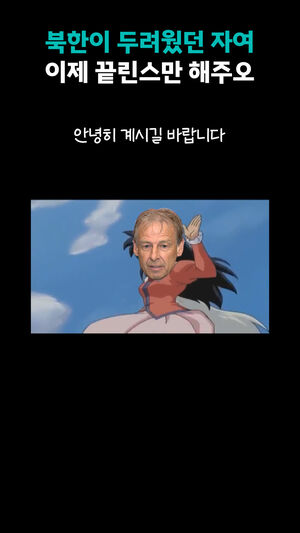 북한이 두려웠던 자여 이제 끝린스만 해주오