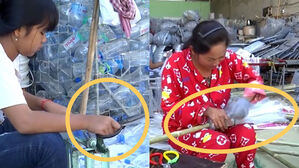 버려진 플라스틱 병을 빗자루로 탈바꿈한 캄보디아 업사이클링(사진='Reuters' 유튜브 영상 캡처)