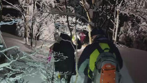평창서 조난 등산객 10여 명 구조