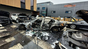 경기 광주서 BMW 차량 화재&hellip;차량 8대 피해